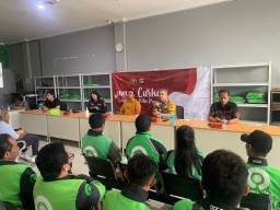 Jumat Curhat Polda Bali di Kantor Gojek Jalan Teuku Umar Barat 