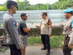 Patroli Dialogis, Polres Bandara Ngurah Rai Sampaikan Pesan Kamtibmas 