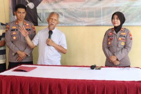 Polres Bangkalan Gelar Konferensi Pers Restorative Justice Maling Patung di Gereja Kamal