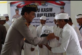Jalin Silaturahmi dan Tali Asih, Polres Buleleng Gelar Minggu Kasih 