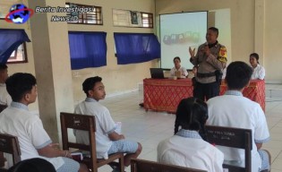 Bhabinkamtibmas Jimbaran Berikan Penyuluhan HIV/AIDS dan Kamtibmas