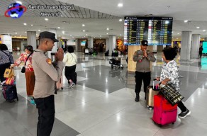 Polres Bandara Ngurah Rai Atensi Pengamanan Terminal Keberangkatan Domestik 