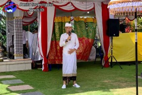 Lapas Kerobokan Gelar Upacara Piodolan Ring Pura Padmasari