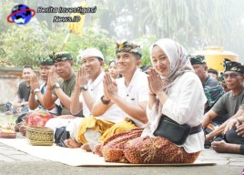 Danrem Dampingi Pangdam Tirtayatra di Pura Lempuyang Luhur Karangasem