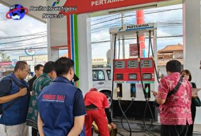 Polda Bali Sidak SPBU, Antisipasi Kecurangan Jelang Hari Raya Idul Fitri