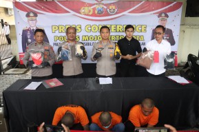 Polres Mojokerto Kota Berhasil Amankan Komplotan Pelaku Curanmor Yang Beraksi di 15 TKP