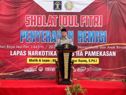 159.557 Narapidana dan Anak Binaan Muslim Terima Remisi dan Pengurangan Masa Pidana Khusus Idul Fitri 1445 Hijriah