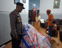 Polres Tulungagung Amankan Sejumlah Balon Udara Siap Diterbangkan