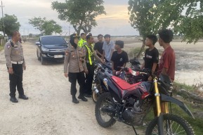 Polisi Amankan 13 Motor Knalpot Tidak Sesuai Spektek di Pamekasan