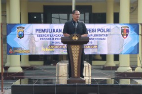 Tim Bidpropam Polda Jatim Gelar Gaktiblin Anggota di Polres Nganjuk