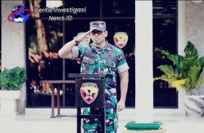 Kasdam IX Udayana Pimpin Apel Cuti dan Serahkan Bingkisan Lebaran