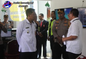 Kunker Kemenkopolhukam RI Disambut Kapolres Bandara Ngurah Rai 