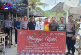 Minggu Kasih Polsek Kutsel Tingkatkan Kewaspadaan dan Keamanan Bersama