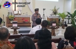 Polsek Denbar Bersama Polresta Denpasar Gelar Minggu Kasih dengan Jemaat Gereja
