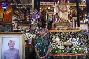 Danrem 163/Wira Satya Hadiri Acara Pelebon Puri Ubud