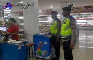 Tingkatkan Keamanan Bluelight Patrol Polsek Denbar Sasar Objek Vital dan Permukiman Penduduk