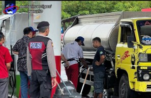 Patroli Polres Bandara Ngurah Rai Sambangi SPBU Angkasa Hingga DPPU  