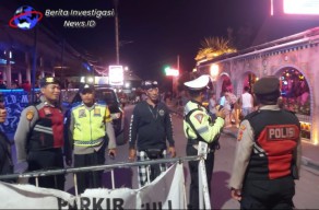 Blue Light Patrol Malam Minggu Polsek Kuta Utara Sasar Hiburan Malam