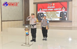 Kapolres Bondowoso Pimpin Sertijab Lima Pejabat di Lingkup Polres Bondowoso