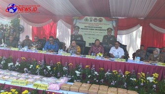 Polrestabes Surabaya Gelar Pemusnahan Barang Bukti Narkoba dan Pil Ekstasi Periode Maret Hingga April 2024