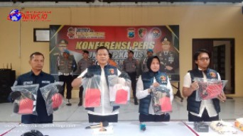 Aksi Kekerasan Viral di Medsos, Lima Pelaku Diringkus Polresta Sidoarjo
