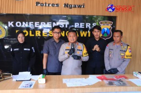 Polres Ngawi Berhasil Ungkap Kasus Tipu Gelap Cokat Roka, Tiga Residivis Diamankan