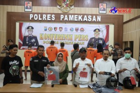 Polres Pamekasan Berhasil Ungkap Curanmor, Tersangka Pasutri dan Penadah Diamankan