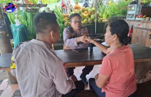 Kapolsek Selbar Bersafari Kamtibmas dengan Pemilik Warung Cipkon Wilayah Kondusif 