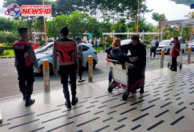KRYD Polres Bandara Ngurah Rai di Terminal Domestik 