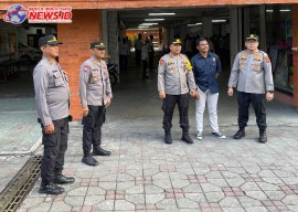Wakapolresta Tinjau Langsung  Pengamanan Perayaan Kenaikan Isa Almasih