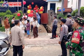 Pengamanan Perayaan Kenaikan Yesus Kristus, Polsek Dentim Dibackup Polresta Denpasar 