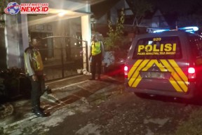 Jaga Kondusifitas, Patroli Biru Polsek Abiansemal Sambangi Pemukiman Penduduk