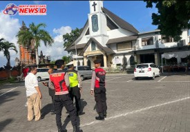 Polres Bandara Ngurah Rai Tensi Pengamanan Ibadah Gereja Ekklesia 