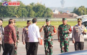 Presiden RI Tiba di Bali Disambut Pangdam IX Udayana