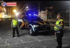 Patroli Subuh Polsek Kutsel Ciptakan Keamanan dan Kondusifitas saat WWF 2024