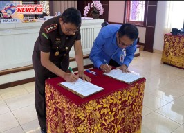 Kajari Gianyar Tandatangani Nota Kesepahaman dengan Perumda Tirta Sanjiwani
