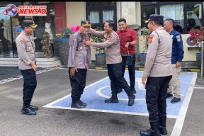 Apel Siang, Kapolres Badung AKBP Teguh Priyo Wasono Berikan Kejutan 