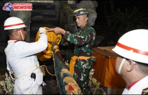 Kodam IX Udayana Gelar Upacara Penjamasan Pataka Praja Raksaka