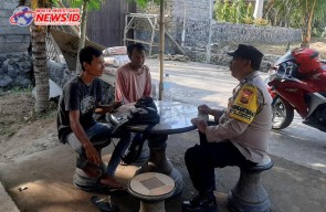 Sambang DDS Polsek Blahbatuh, Jaga Stabilitas Keamanan Wilayah