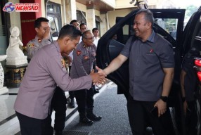 Kunjungan Divkum Polri Diterima Kapolres Badung AKBP Teguh Priyo Wasono 