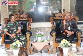 Danrem 163/Wira Satya Terima Audiensi Kepala Perwakilan BKKBN Provinsi Bali