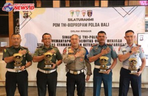 Perkuat Sinergisitas TNI-Polri, Propam Polda Bali Gelar Silaturahmi Bersama POM TNI