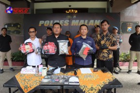 Polres Malang Berhasil Bongkar Peredaran Narkoba Jaringan Lapas, 2 Kilogram Ganja Disita