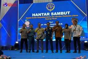 Polres Pelabuhan Tanjung Perak Hadiri Hantar Sambut Kepala Kantor Kesyahbandaran dan Otoritas Pelabuhan Utama Tanjung Perak