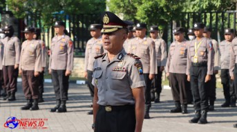 Kapolres Nganjuk Pimpin Upacara Kenaikan Pangkat Pengabdian dan Membuka Latja Siswa Diktuk BA Gelombang I T.A. 2024