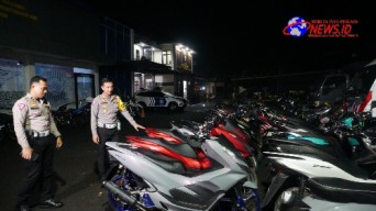 Gerebek Balap Liar Lintas Kabupaten di Lomaer Blega, Polres Bangkalan Amankan 52 Motor