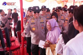 SSDM Polri Gelar Bakti Sosial Dalam Rangka Hari Bhayangkara ke-78 di Lahan Pusat Pembinaan SDM UNGGUL Polri