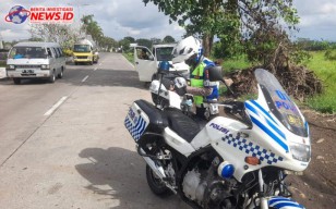 Kendaraan Jalur Terminal Mengwi Kembali Ditertibkan Satlantas Polres Badung
