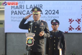 Polres Bandara Ngurah Rai Peringati Hari Lahir Pancasila 