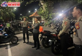 Kapolres Badung AKBP Teguh Priyo Wasono Pantau Sitkamtibmas Wilayah Petitenget